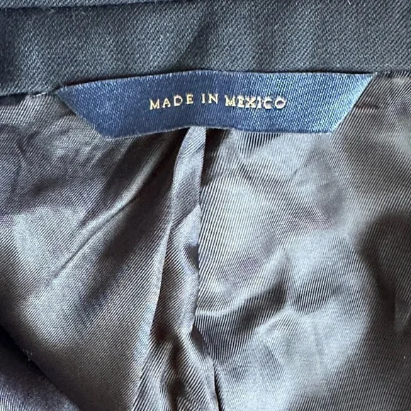 BROOKS BROTHERS Madison Fit Blue Gold Button Front Wool Blazer Sport Coat Jacket - Picture 7 of 10